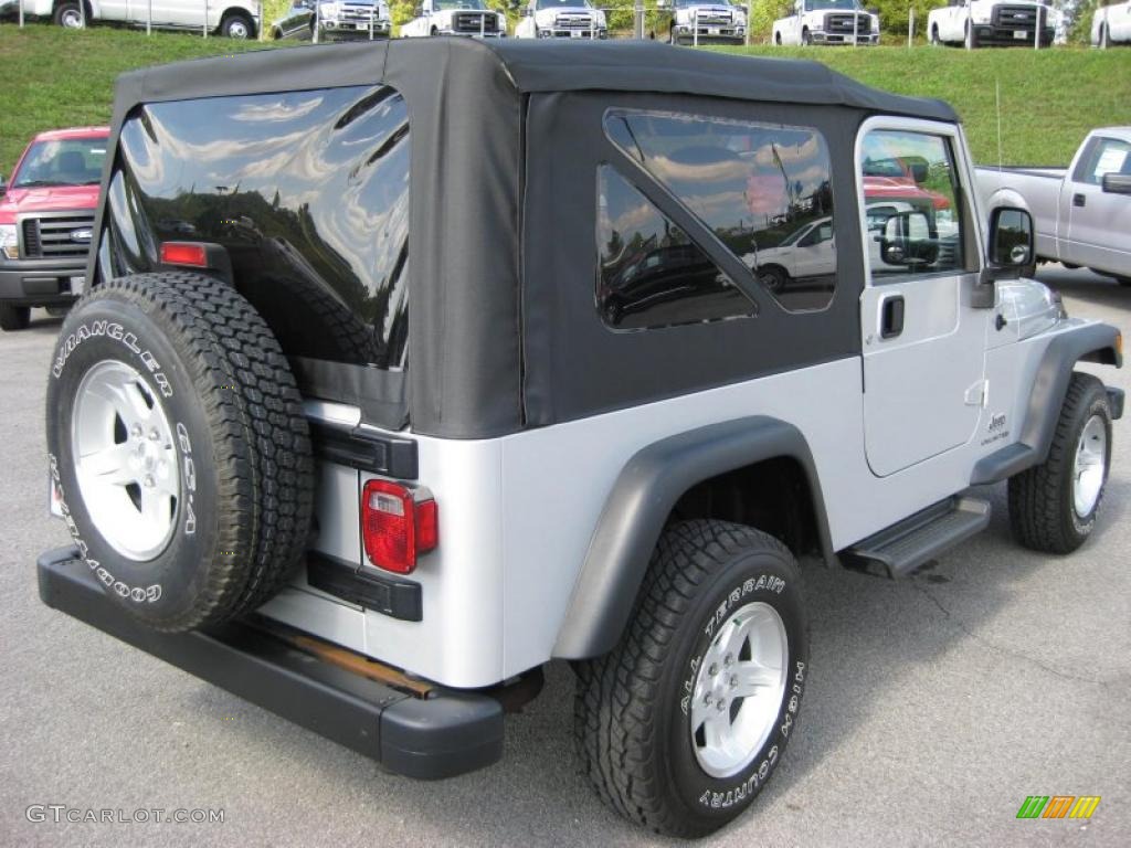 2004 Wrangler Unlimited 4x4 - Bright Silver Metallic / Dark Slate Gray photo #6