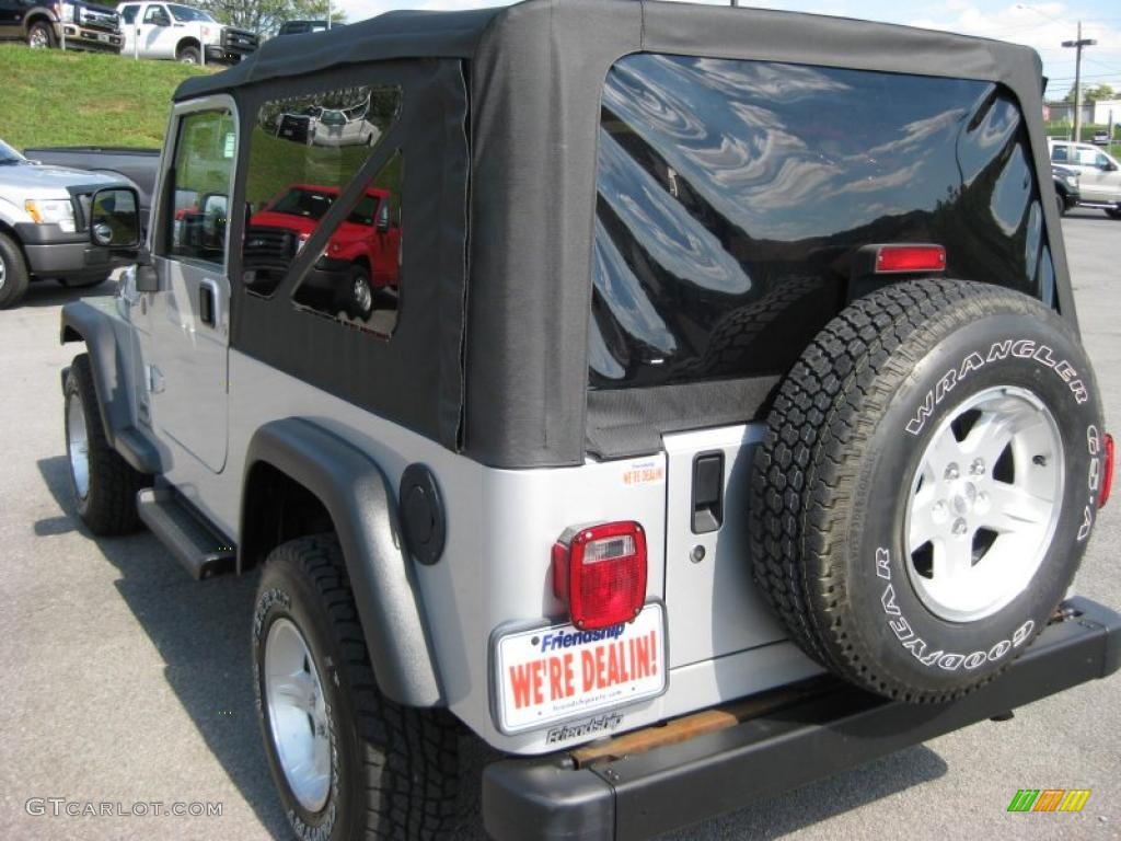 2004 Wrangler Unlimited 4x4 - Bright Silver Metallic / Dark Slate Gray photo #8