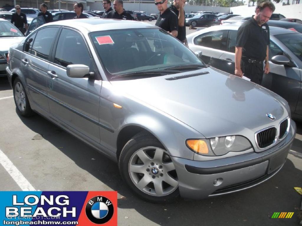 2005 3 Series 325i Sedan - Silver Grey Metallic / Black photo #1