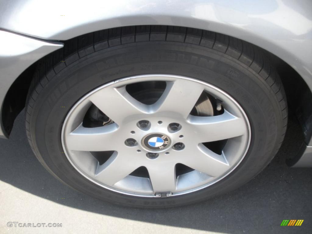 2005 3 Series 325i Sedan - Silver Grey Metallic / Black photo #2