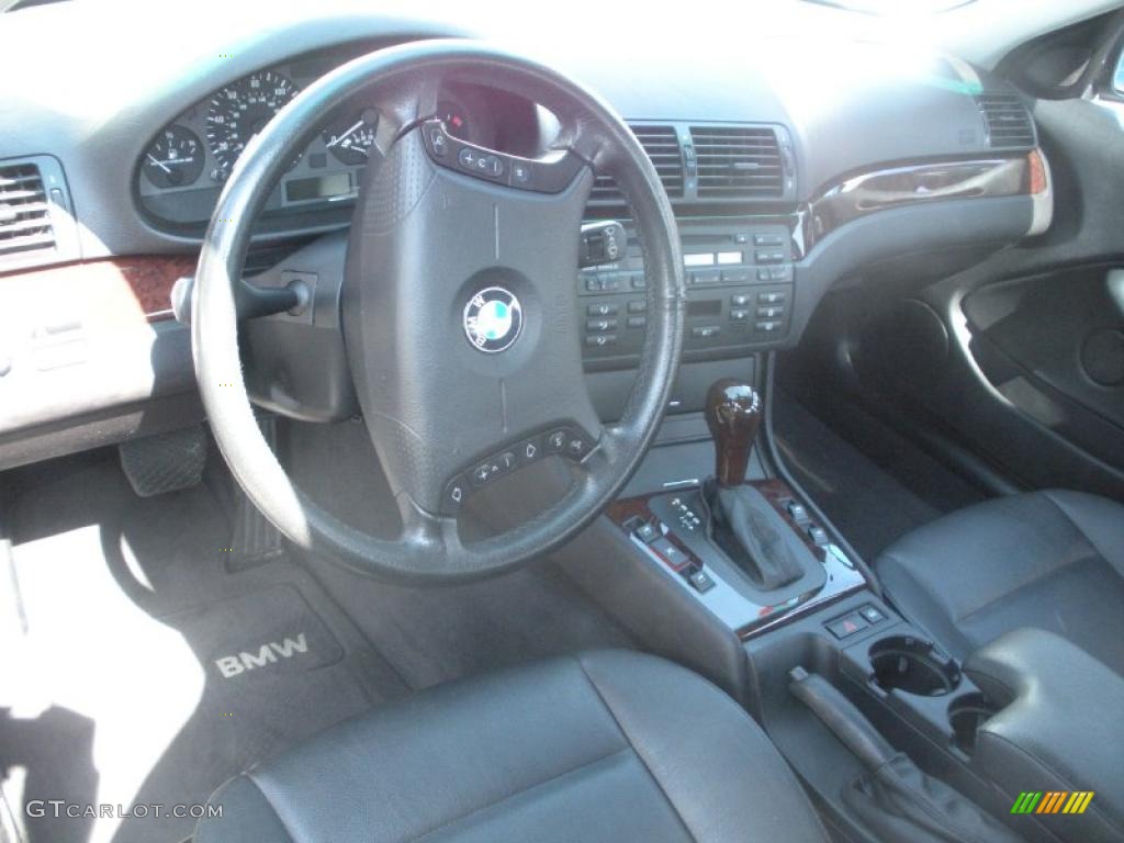 2005 3 Series 325i Sedan - Silver Grey Metallic / Black photo #4