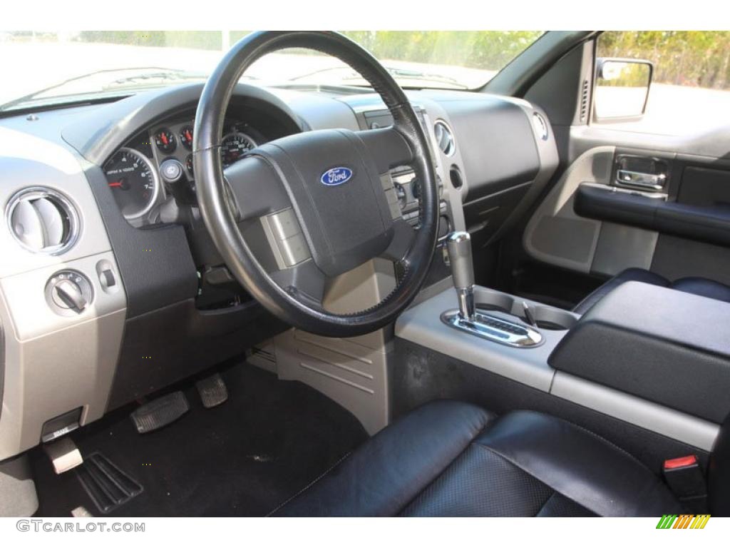 2004 F150 XLT SuperCrew 4x4 - Silver Metallic / Black photo #4