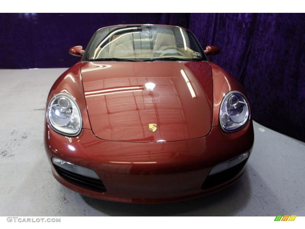 2008 Boxster  - Ruby Red Metallic / Sand Beige photo #2