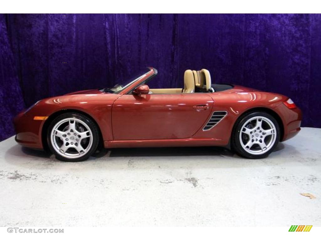 2008 Boxster  - Ruby Red Metallic / Sand Beige photo #5