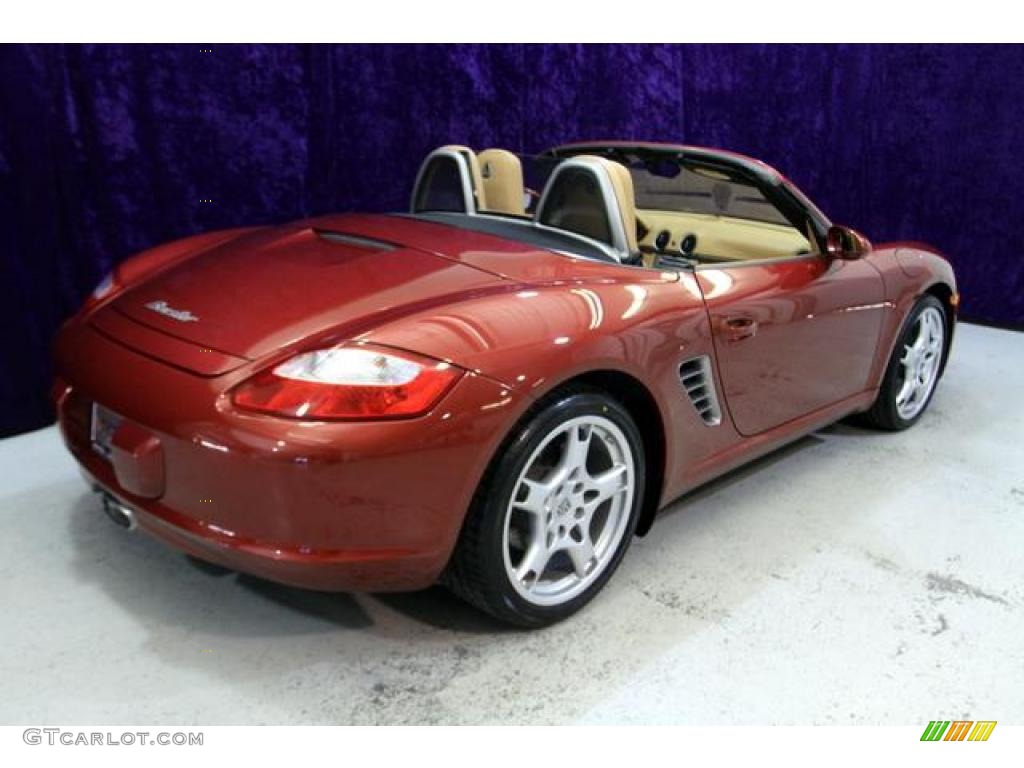 2008 Boxster  - Ruby Red Metallic / Sand Beige photo #24