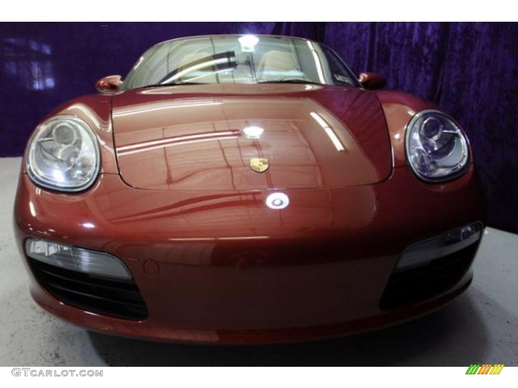 2008 Boxster  - Ruby Red Metallic / Sand Beige photo #28