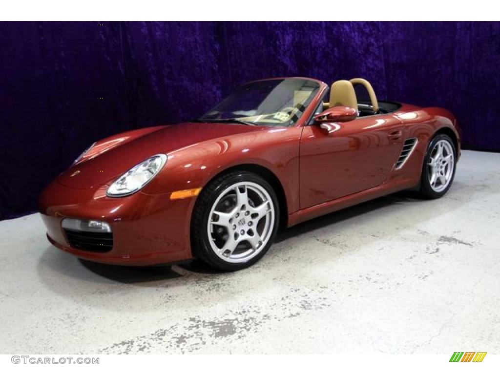 2008 Boxster  - Ruby Red Metallic / Sand Beige photo #29