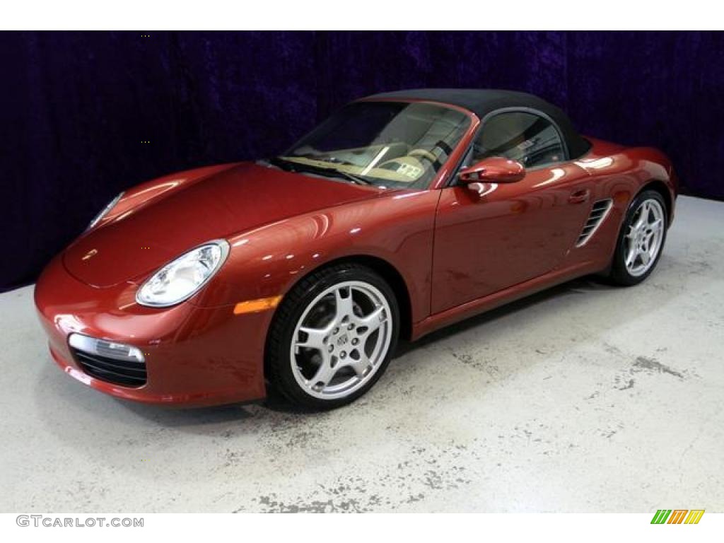 2008 Boxster  - Ruby Red Metallic / Sand Beige photo #34