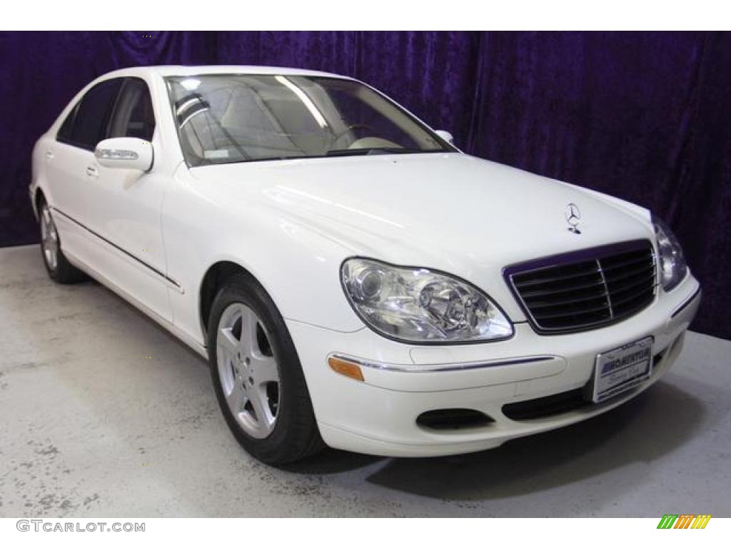 2005 S 500 Sedan - Alabaster White / Stone photo #1