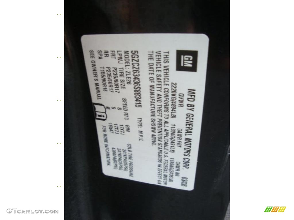 2006 VUE V6 AWD - Black Onyx / Gray photo #19