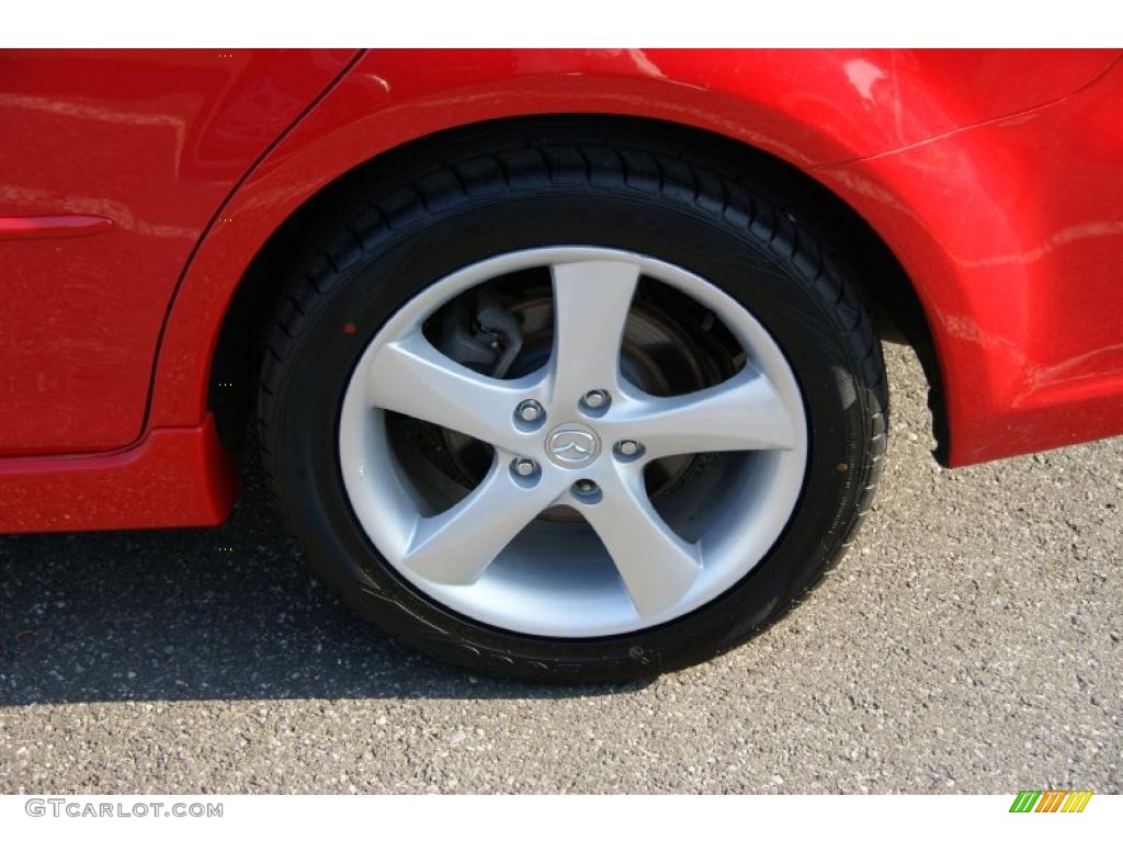 2007 MAZDA6 s Touring Sedan - Volcanic Red / Gray photo #8