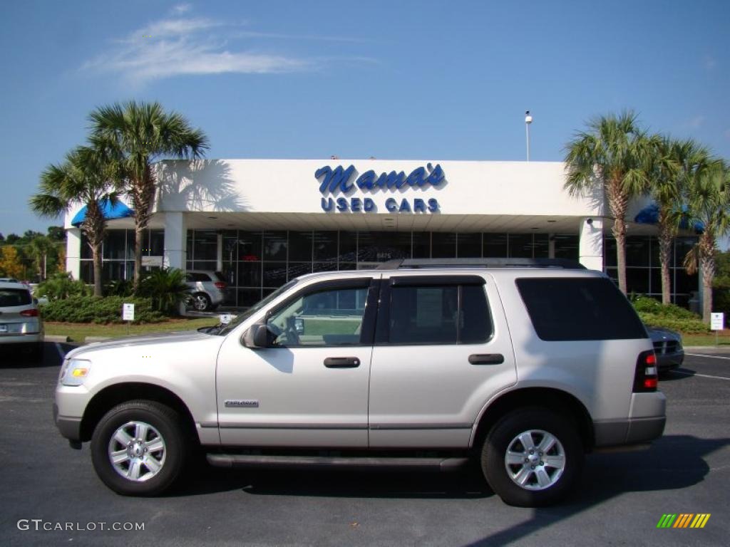 2006 Explorer XLS - Silver Birch Metallic / Stone photo #1