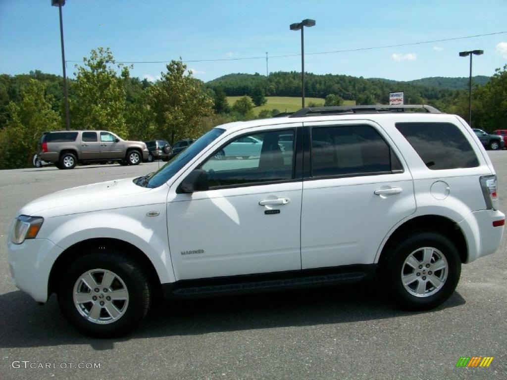 2008 Mariner V6 4WD - Oxford White / Black photo #1