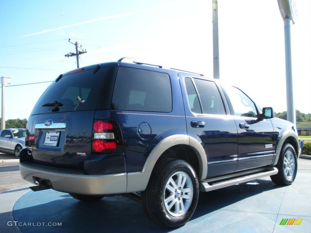 2007 Explorer Eddie Bauer - Dark Blue Pearl Metallic / Camel photo #5