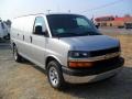 2010 Sheer Silver Metallic Chevrolet Express 1500 Work Van  photo #5