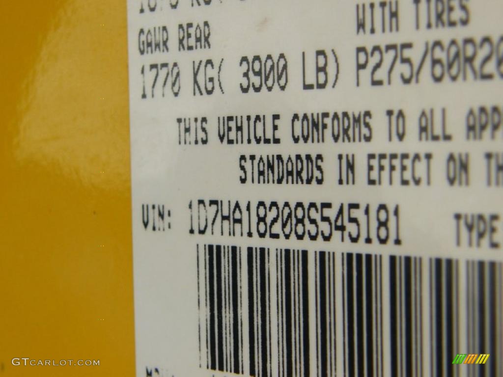 2008 Ram 1500 Laramie Quad Cab - Detonator Yellow / Medium Slate Gray photo #30
