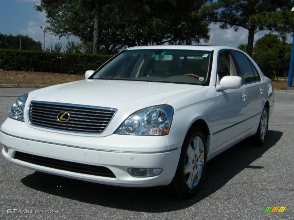 2003 LS 430 Sedan - Crystal White / Ivory photo #1