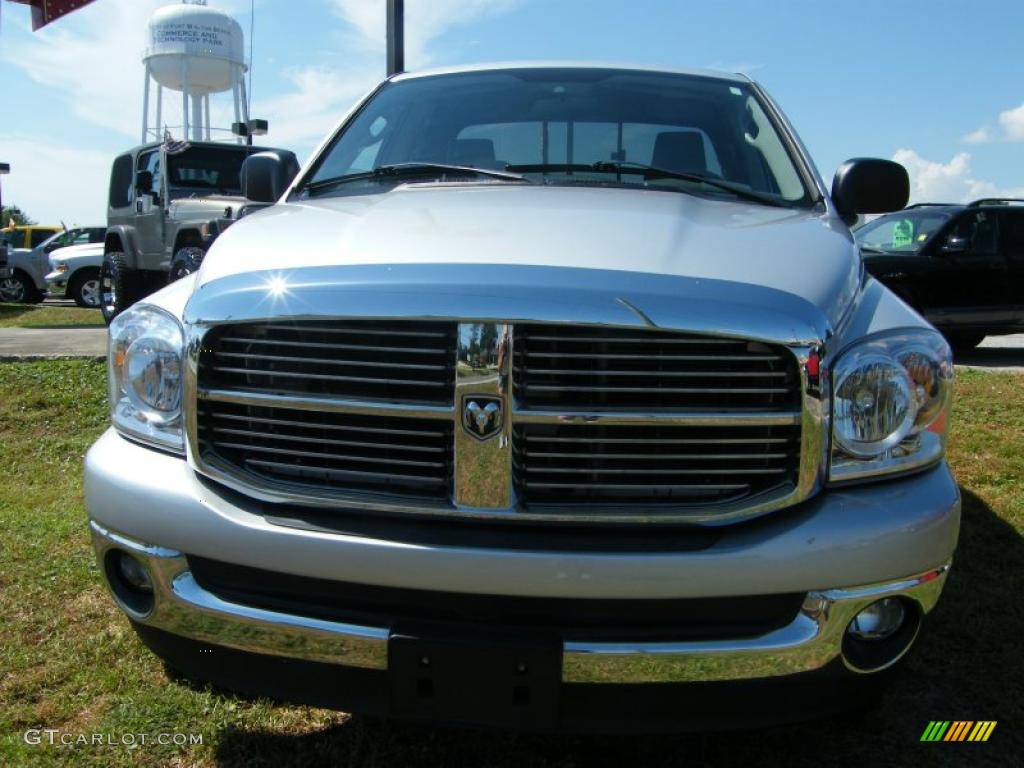 2007 Ram 1500 Big Horn Edition Quad Cab 4x4 - Bright Silver Metallic / Medium Slate Gray photo #8