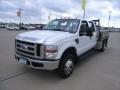 2008 Oxford White Ford F350 Super Duty XLT Crew Cab 4x4 Chassis  photo #9