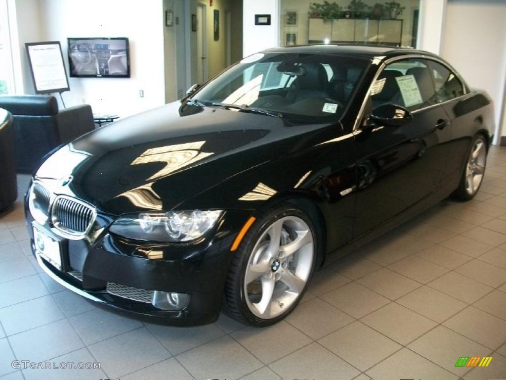 2008 3 Series 335i Convertible - Jet Black / Black photo #1