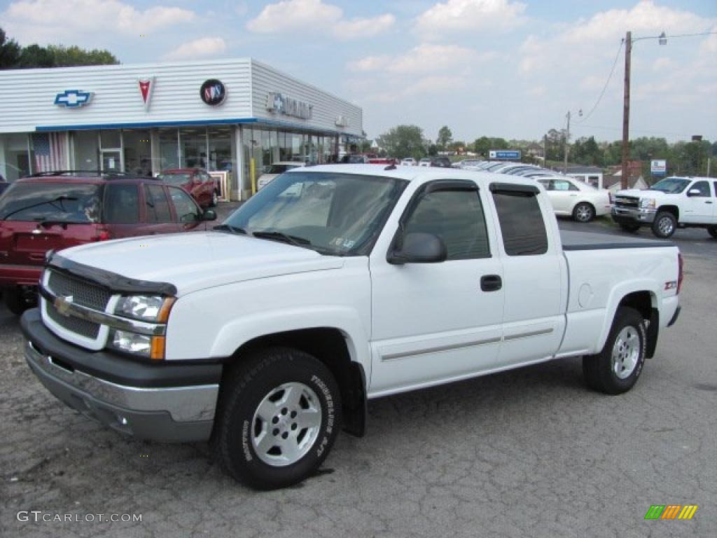 2004 Silverado 1500 Z71 Extended Cab 4x4 - Summit White / Medium Gray photo #1