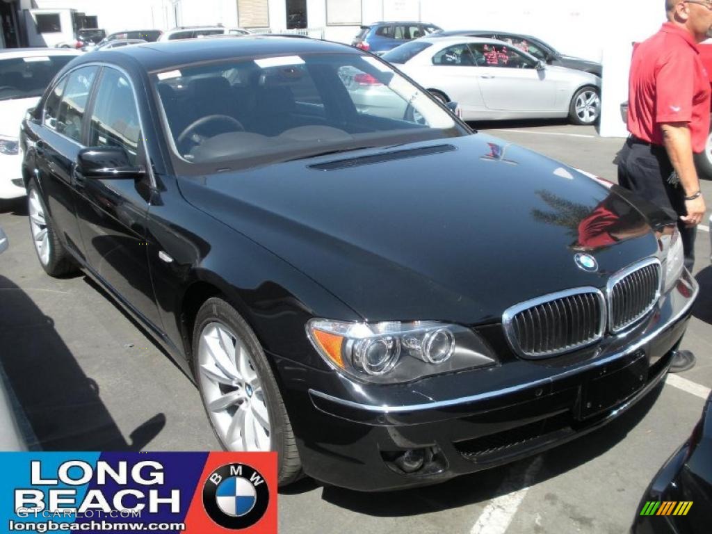 2008 7 Series 750i Sedan - Jet Black / Black photo #1