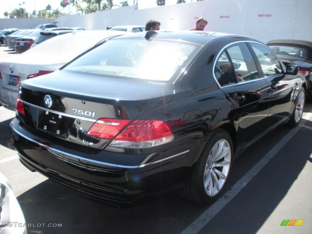 2008 7 Series 750i Sedan - Jet Black / Black photo #3