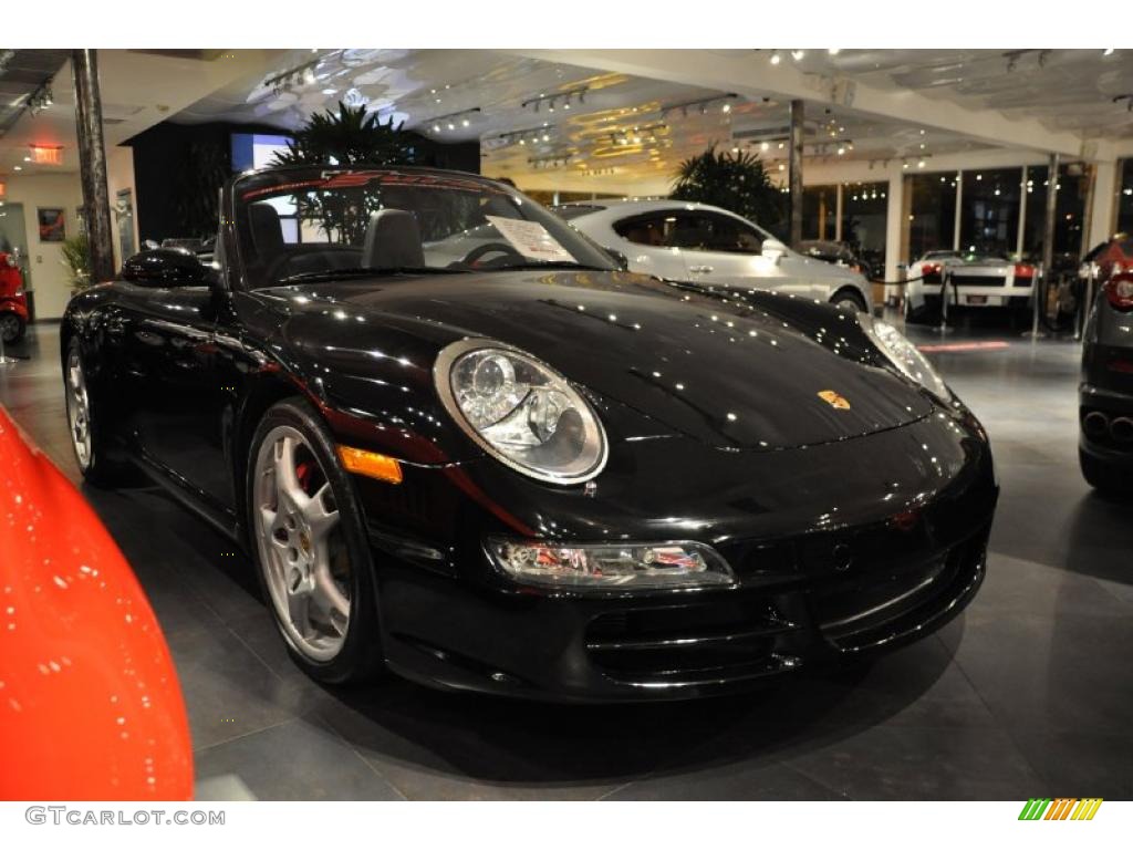 2007 911 Carrera S Cabriolet - Black / Black photo #4