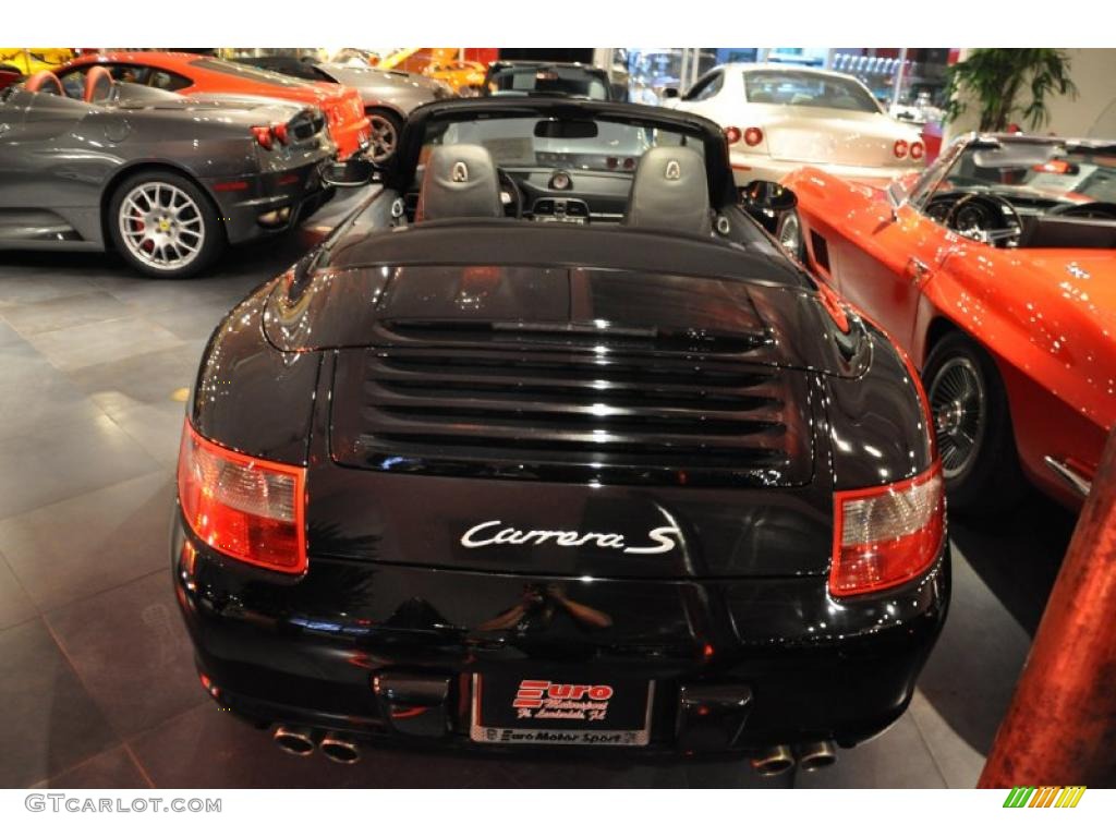 2007 911 Carrera S Cabriolet - Black / Black photo #12