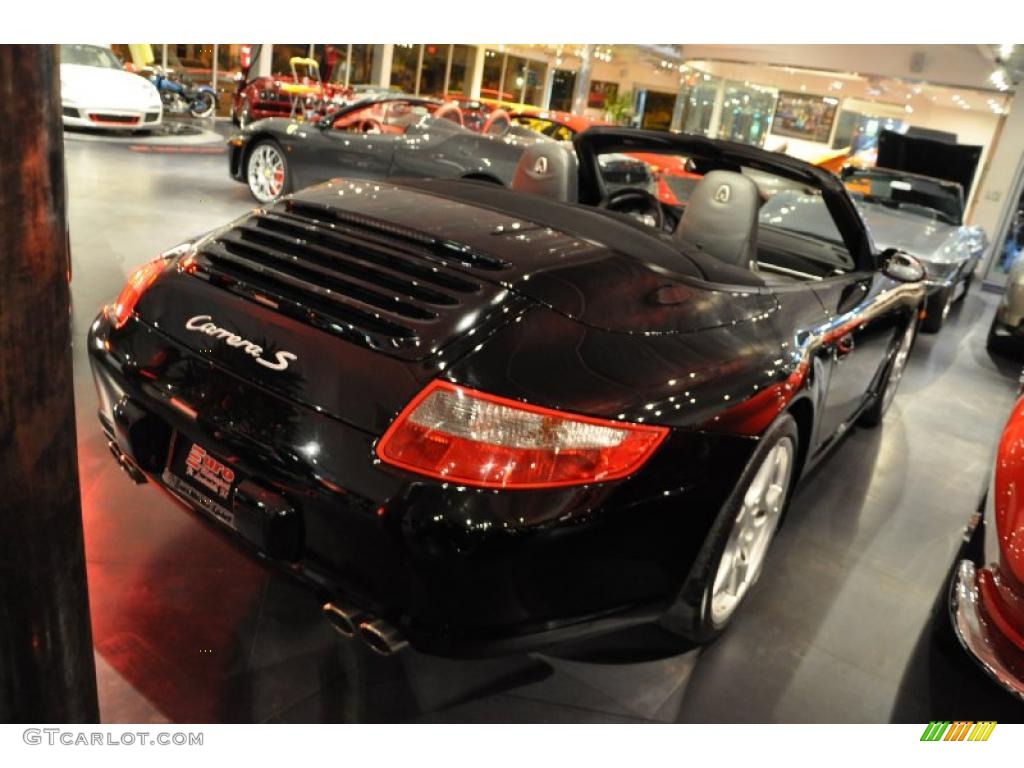 2007 911 Carrera S Cabriolet - Black / Black photo #13