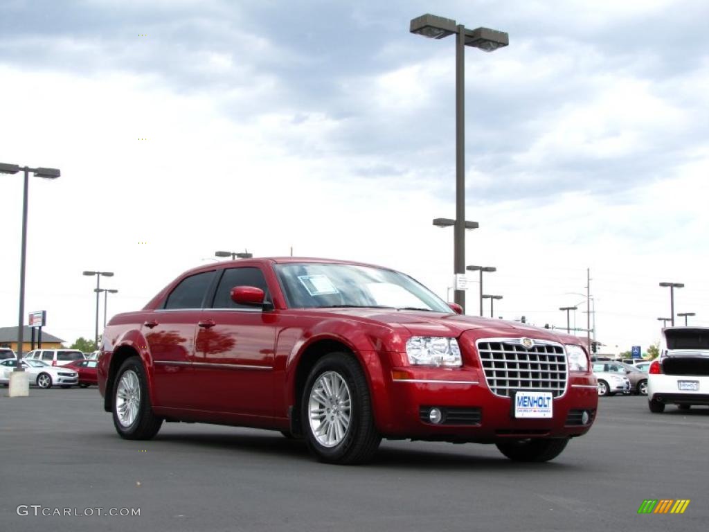 2008 300 Touring - Inferno Red Crystal Pearl / Dark Slate Gray photo #10