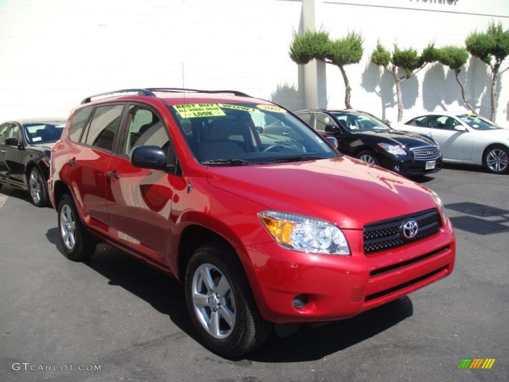 2007 RAV4 4WD - Barcelona Red Pearl / Taupe photo #3