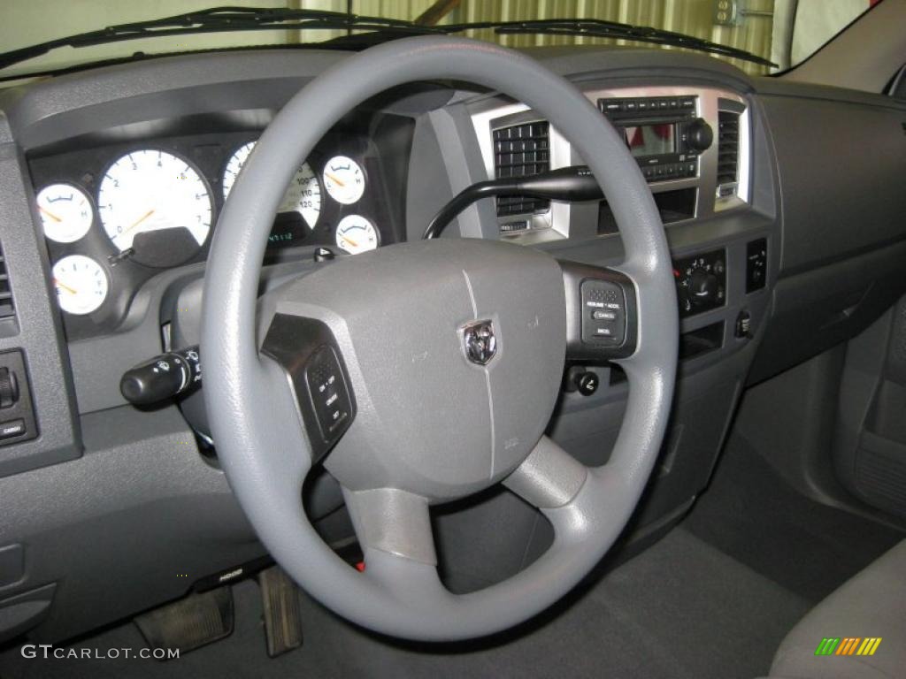 2007 Ram 1500 SLT Regular Cab 4x4 - Bright Silver Metallic / Medium Slate Gray photo #22