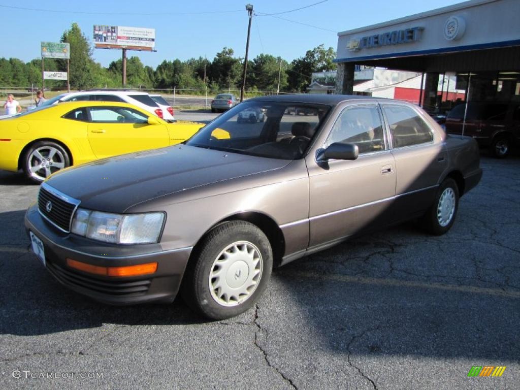 1992 LS 400 - Dark Taupe Metallic / Brown photo #3