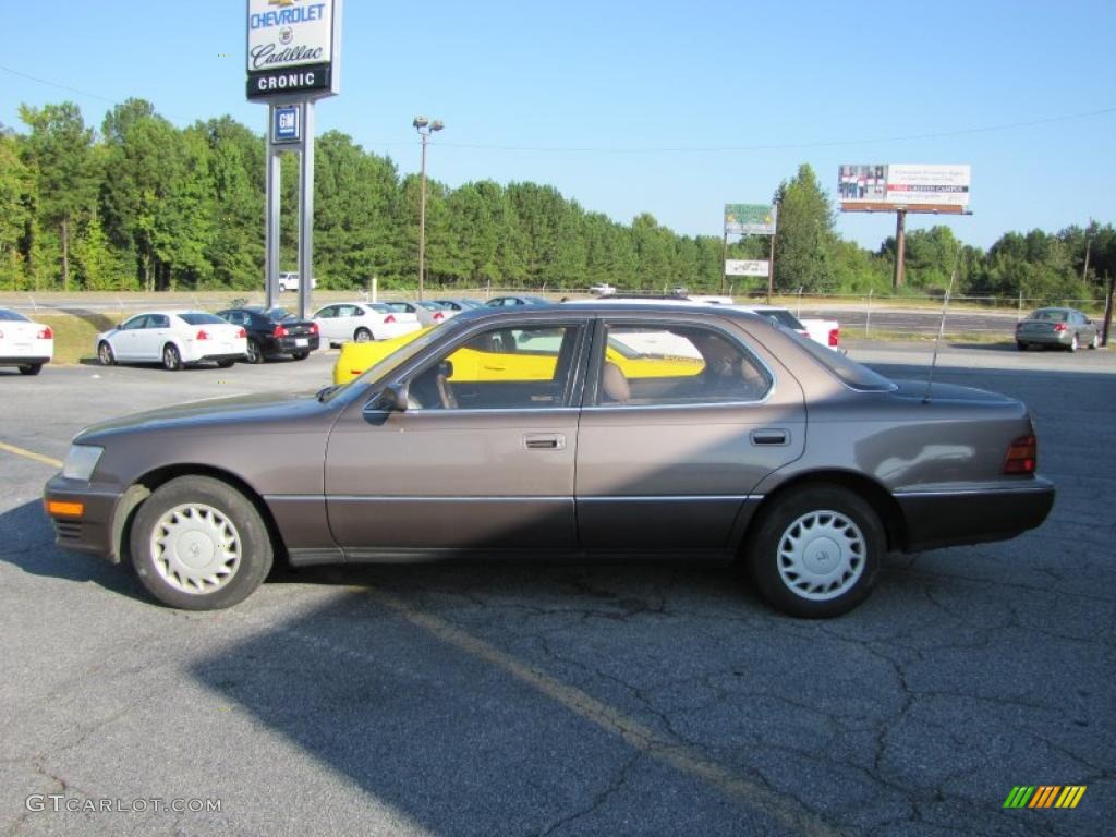 1992 LS 400 - Dark Taupe Metallic / Brown photo #4