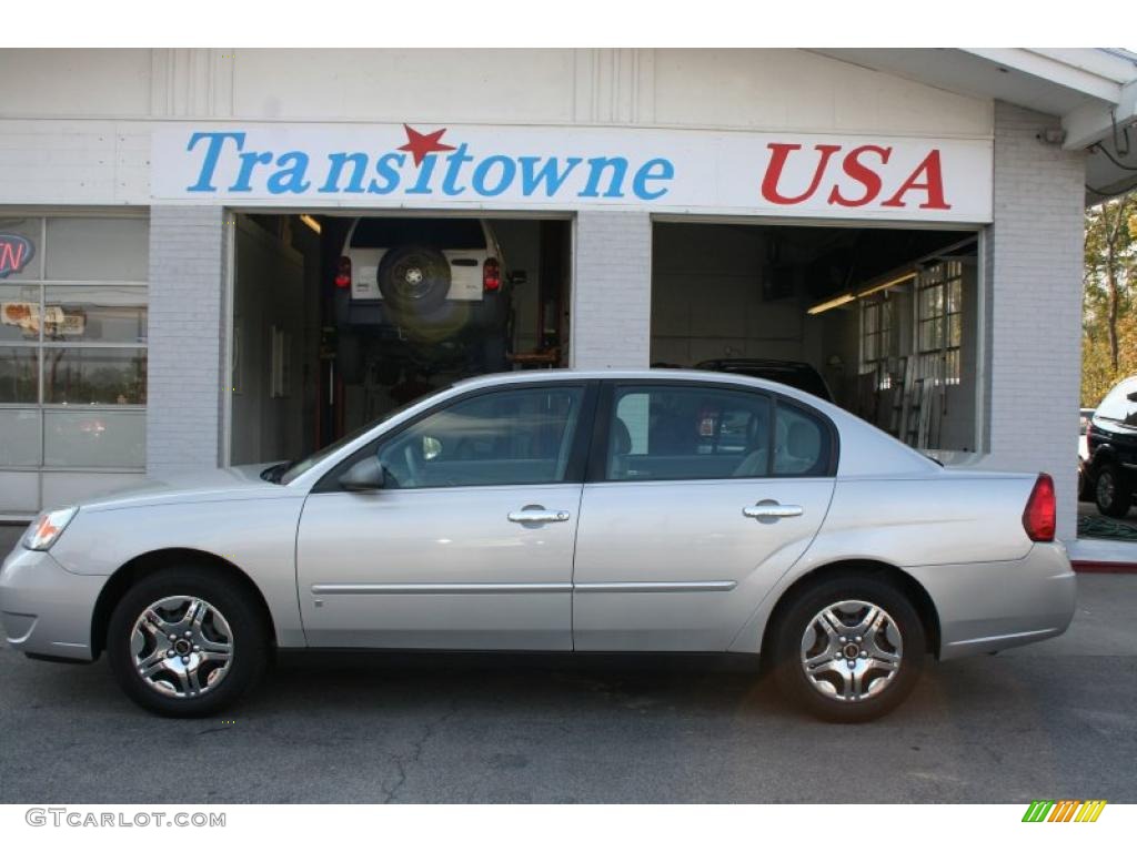 2006 Malibu LS Sedan - Silverstone Metallic / Titanium Gray photo #8