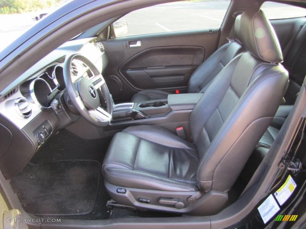 2007 Mustang V6 Premium Coupe - Black / Dark Charcoal photo #10