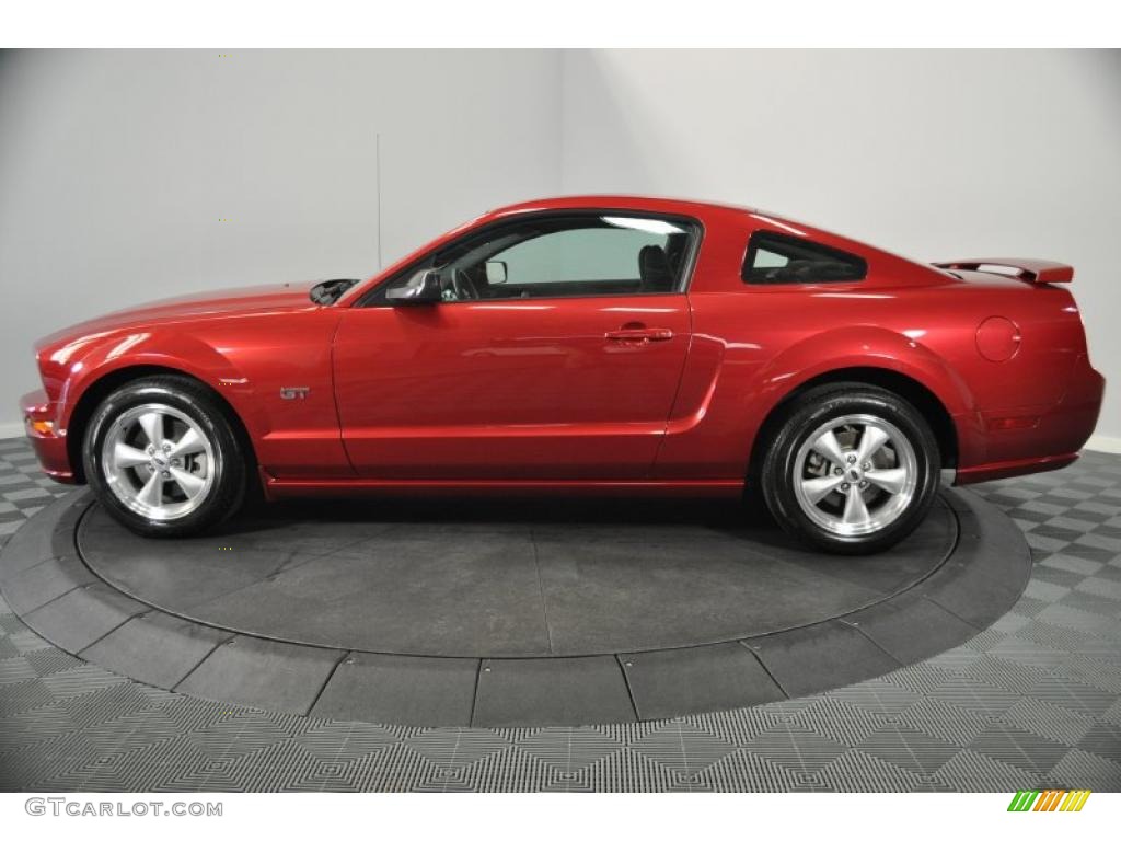 2007 Mustang GT Deluxe Coupe - Redfire Metallic / Dark Charcoal photo #2