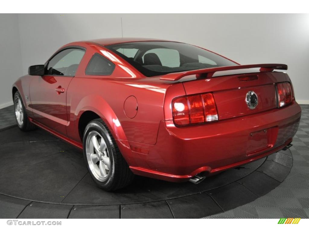 2007 Mustang GT Deluxe Coupe - Redfire Metallic / Dark Charcoal photo #3