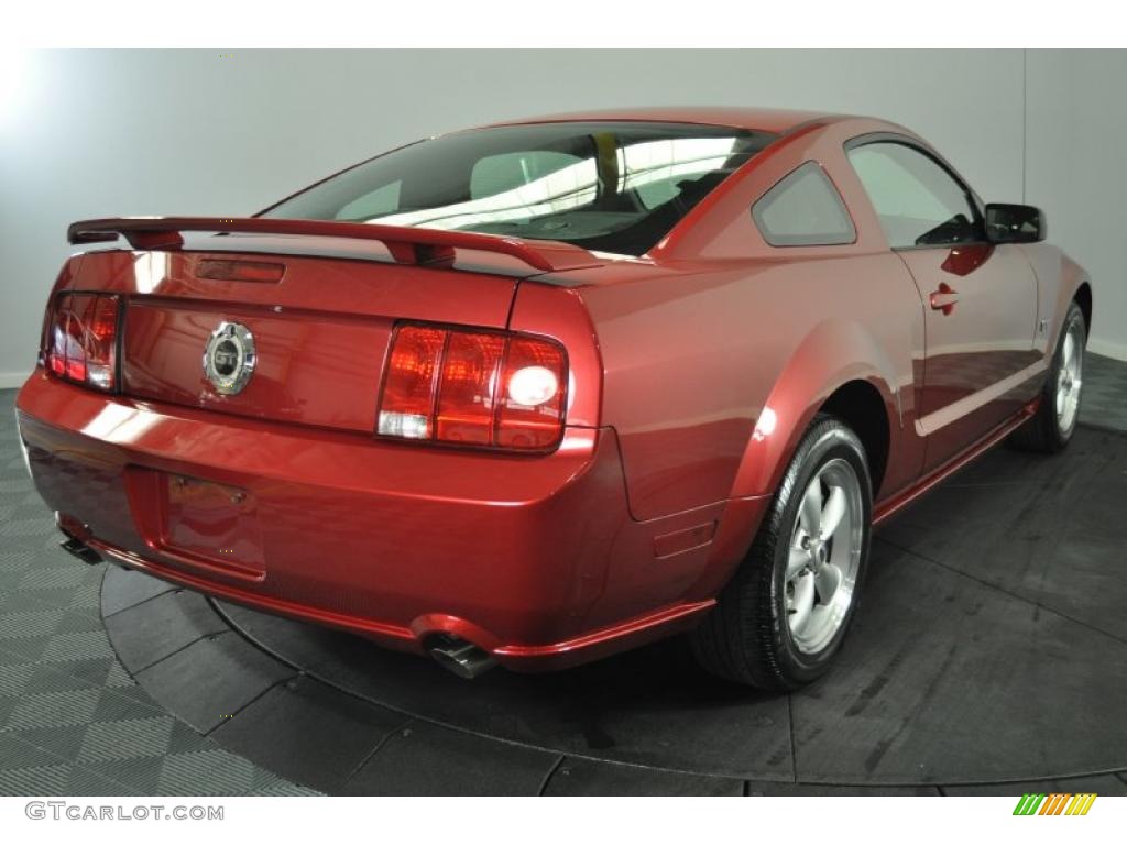 2007 Mustang GT Deluxe Coupe - Redfire Metallic / Dark Charcoal photo #5