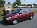 2007 Wine Red Hyundai Accent GLS Sedan  photo #1