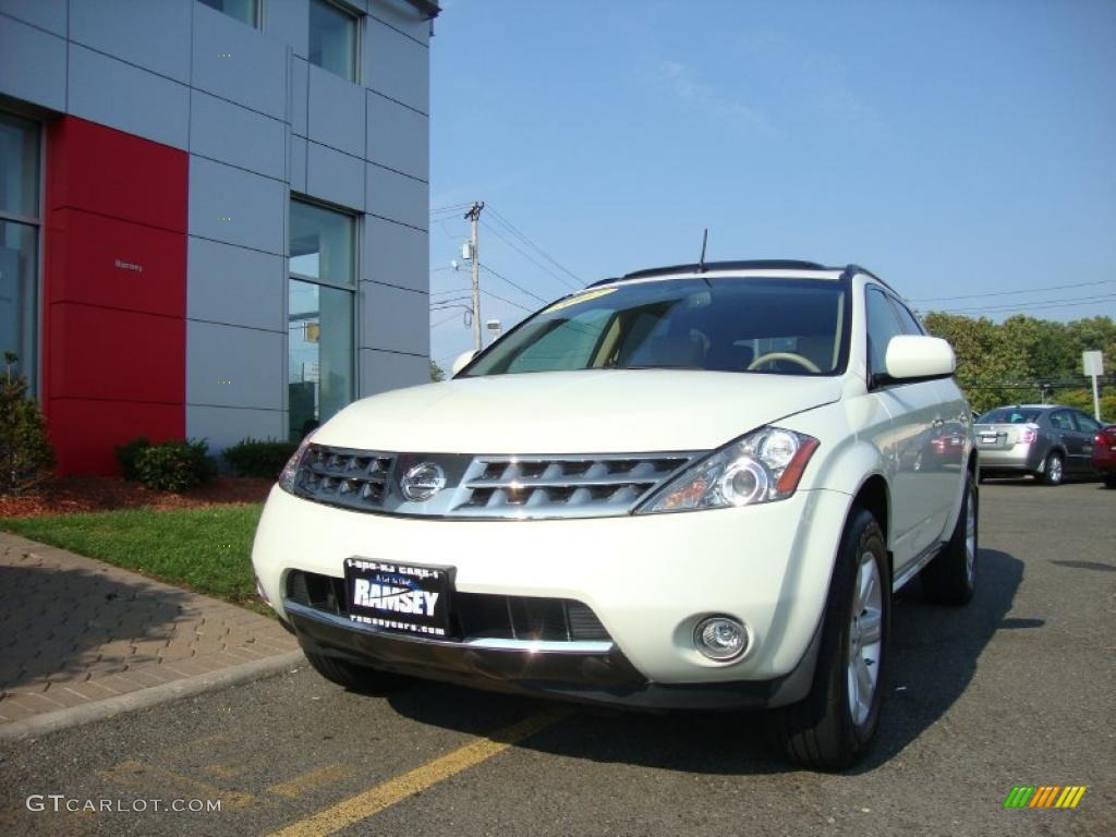 2007 Murano SL AWD - Glacier Pearl White / Cafe Latte photo #1