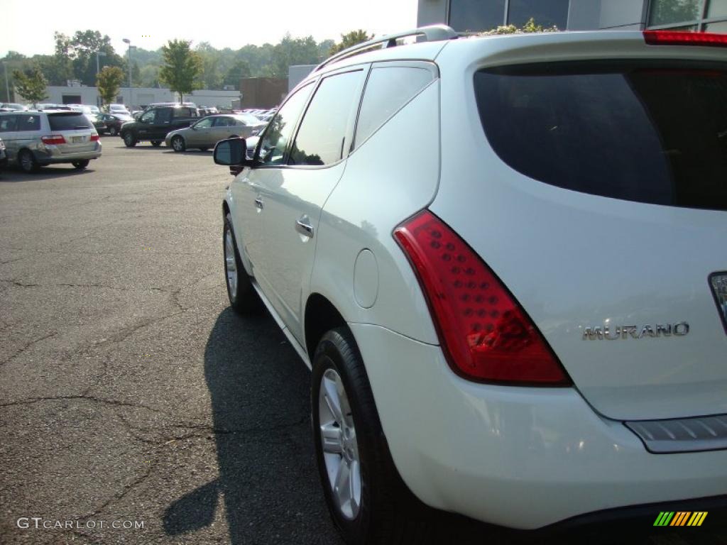 2006 Murano S AWD - Pearl White / Cafe Latte photo #8