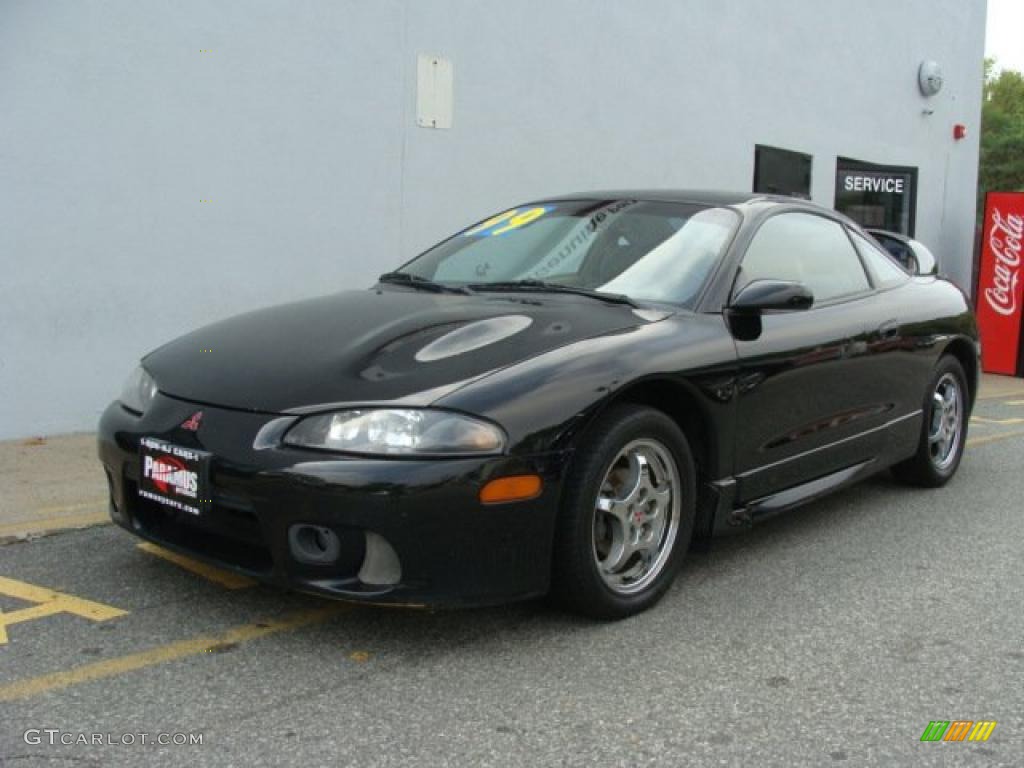 1999 Eclipse GS-T Coupe - Kalapana Black / Tan photo #1