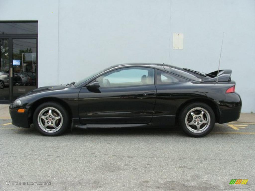 1999 Eclipse GS-T Coupe - Kalapana Black / Tan photo #3