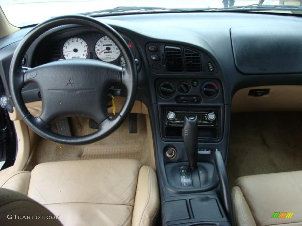 1999 Eclipse GS-T Coupe - Kalapana Black / Tan photo #11