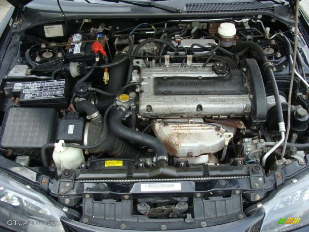 1999 Eclipse GS-T Coupe - Kalapana Black / Tan photo #15