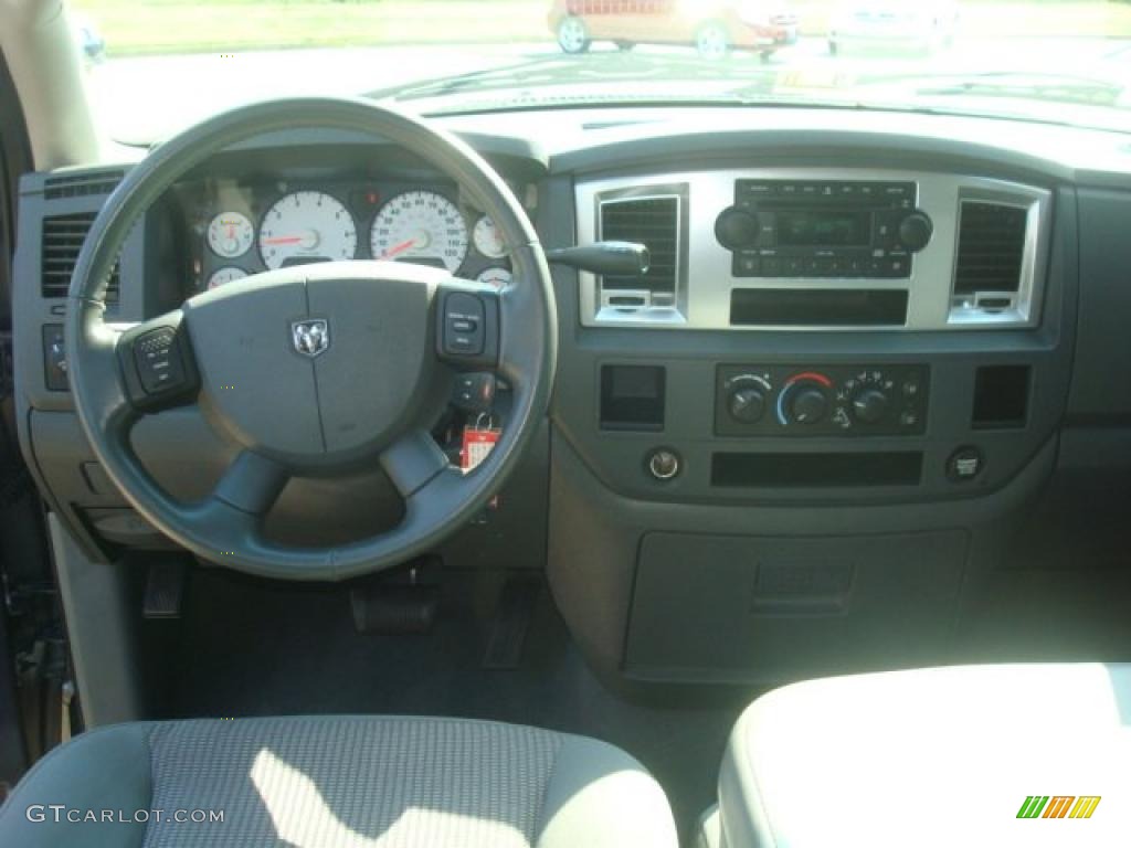 2007 Ram 1500 SLT Quad Cab - Mineral Gray Metallic / Medium Slate Gray photo #12