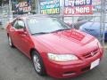 2001 San Marino Red Honda Accord EX V6 Coupe  photo #2