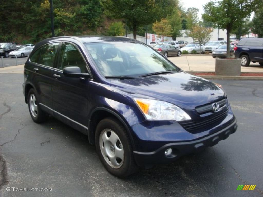 2009 CR-V LX 4WD - Royal Blue Pearl / Ivory photo #6